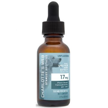 Charlotte's Web - CBD Oil Tincture for Dogs - 17mg CBD per mL - Natural Flavor
